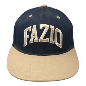 Fazio Hilton Head Snapback Cap Blue OS Adjustable Embroidered Pro-Line Vintage